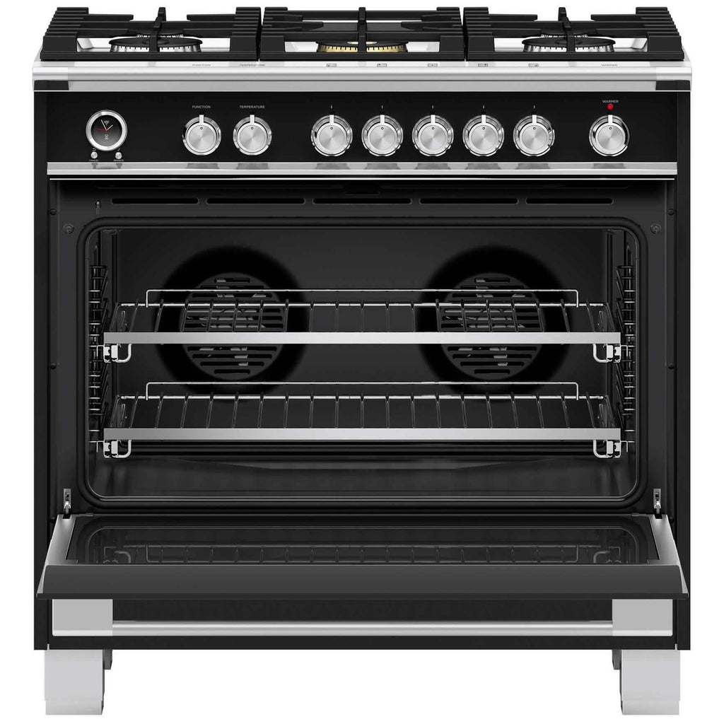  Fisher & Paykel 36-inch Freestanding Dual-Fuel Range with Aero Pastry™ OR36SCG6B1 IMAGE 2