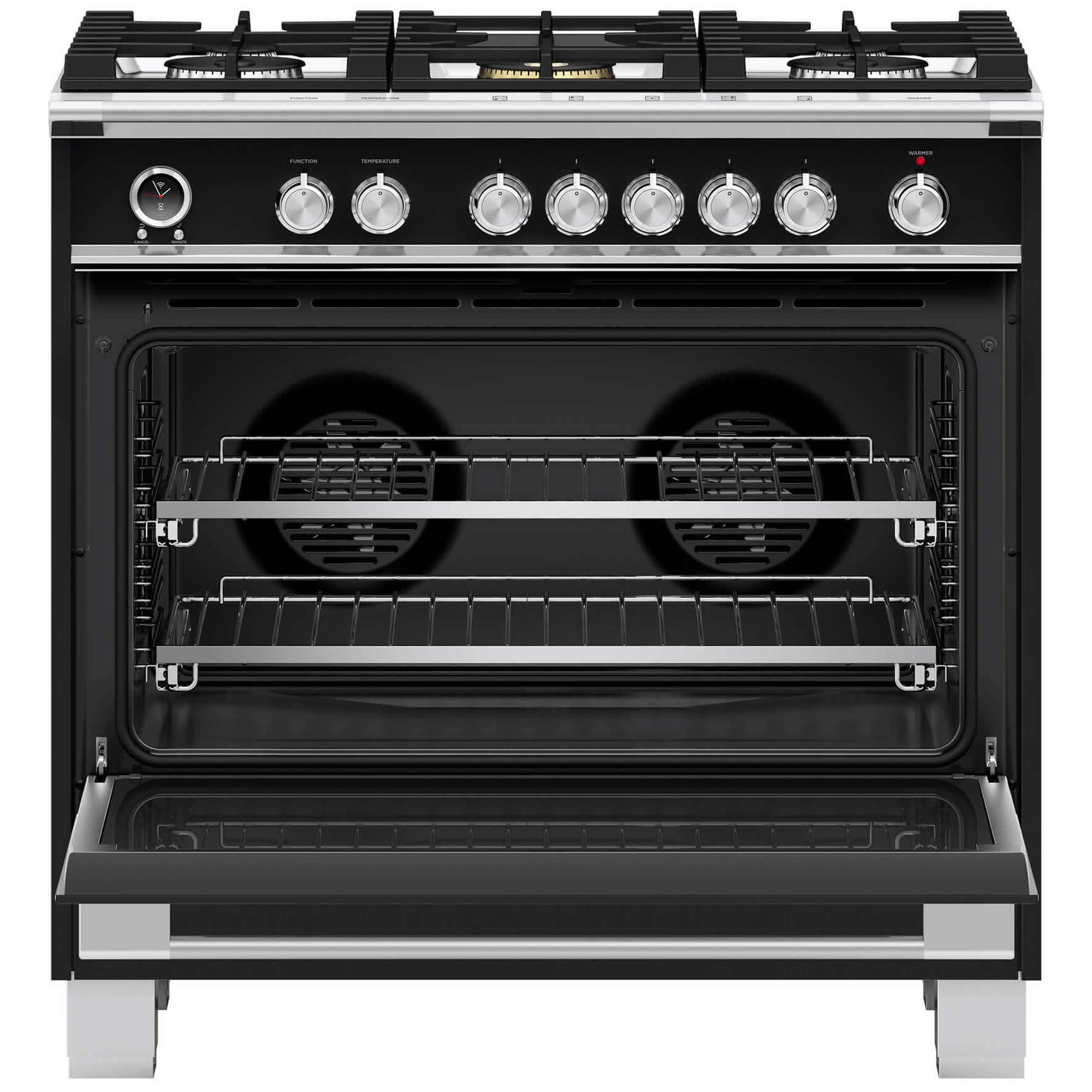  Fisher & Paykel 36-inch Freestanding Dual-Fuel Range with Aero Pastry™ OR36SCG6B1 IMAGE 2