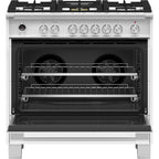  Fisher & Paykel 36-inch Freestanding Dual Fuel range with AeroTech™ Technology OR36SCG6W1 IMAGE 2