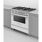  Fisher & Paykel 36-inch Freestanding Dual Fuel range with AeroTech™ Technology OR36SCG6W1 IMAGE 6
