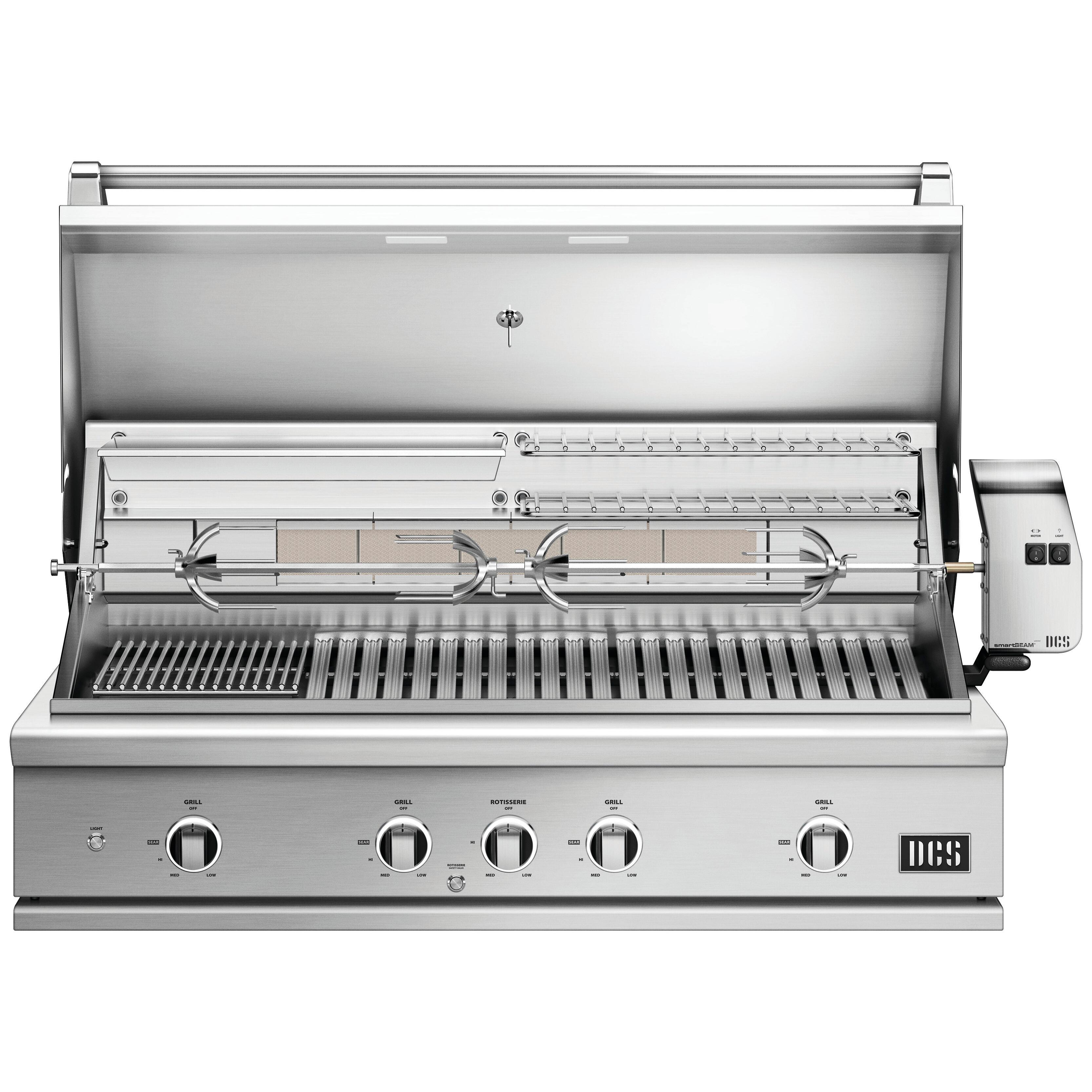  DCS Series 9 48in Built-in Hybrid Grill with Rotisserie BE1-48RC-L IMAGE 2
