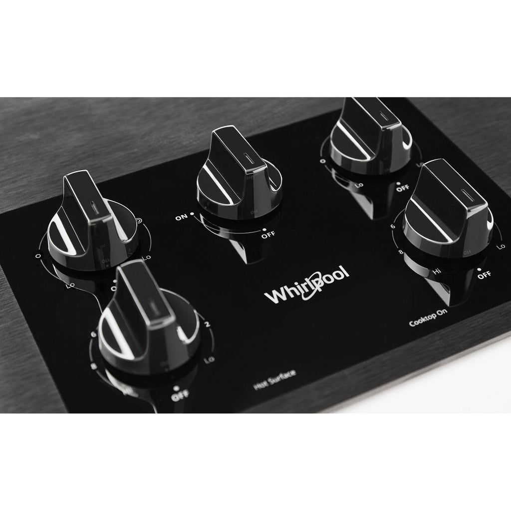 Whirlpool 36-inch Built-In Electric Cooktop WCE77US6HB IMAGE 3