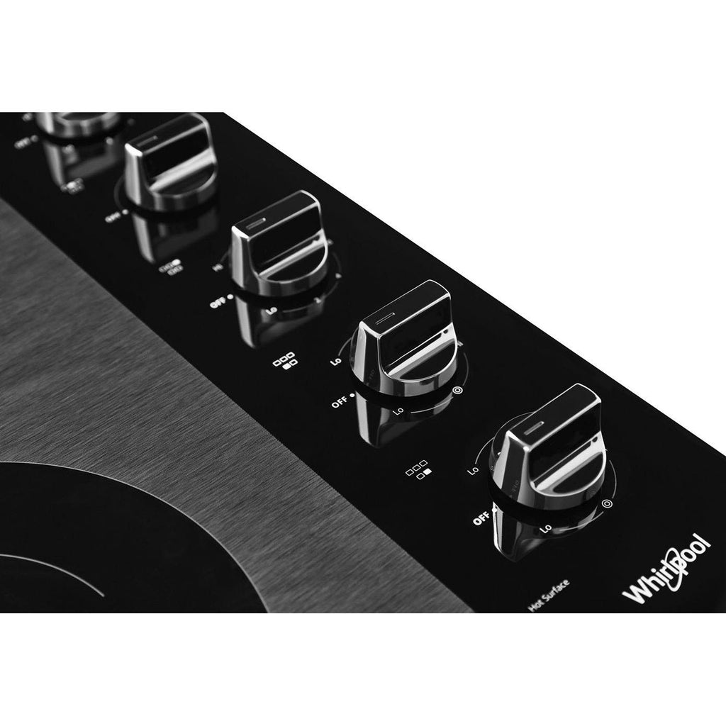  Whirlpool 30-inch Built-In Electric Cooktop WCE77US0HB IMAGE 3