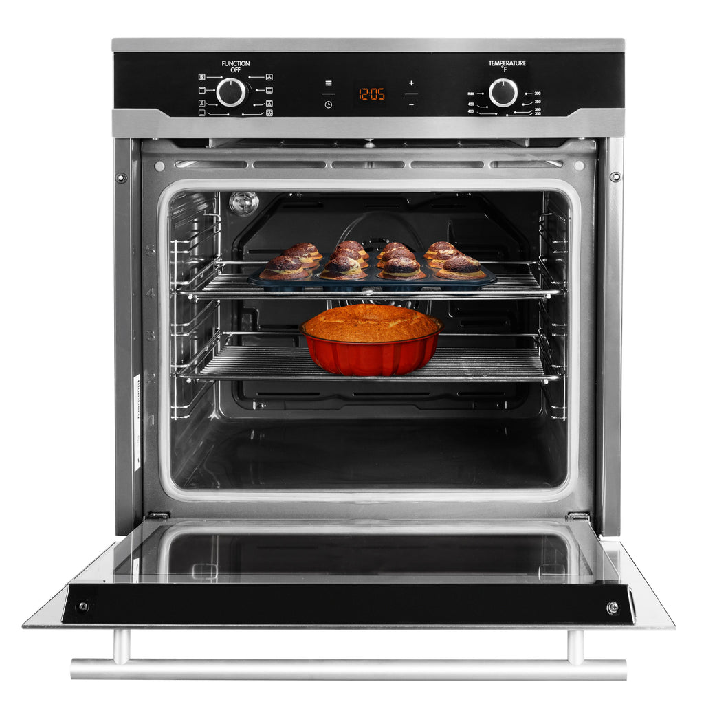  Blomberg 24-inch, 2.5 cu.ft. Built-in Single Wall Oven with Convection BWOS24110SS IMAGE 2
