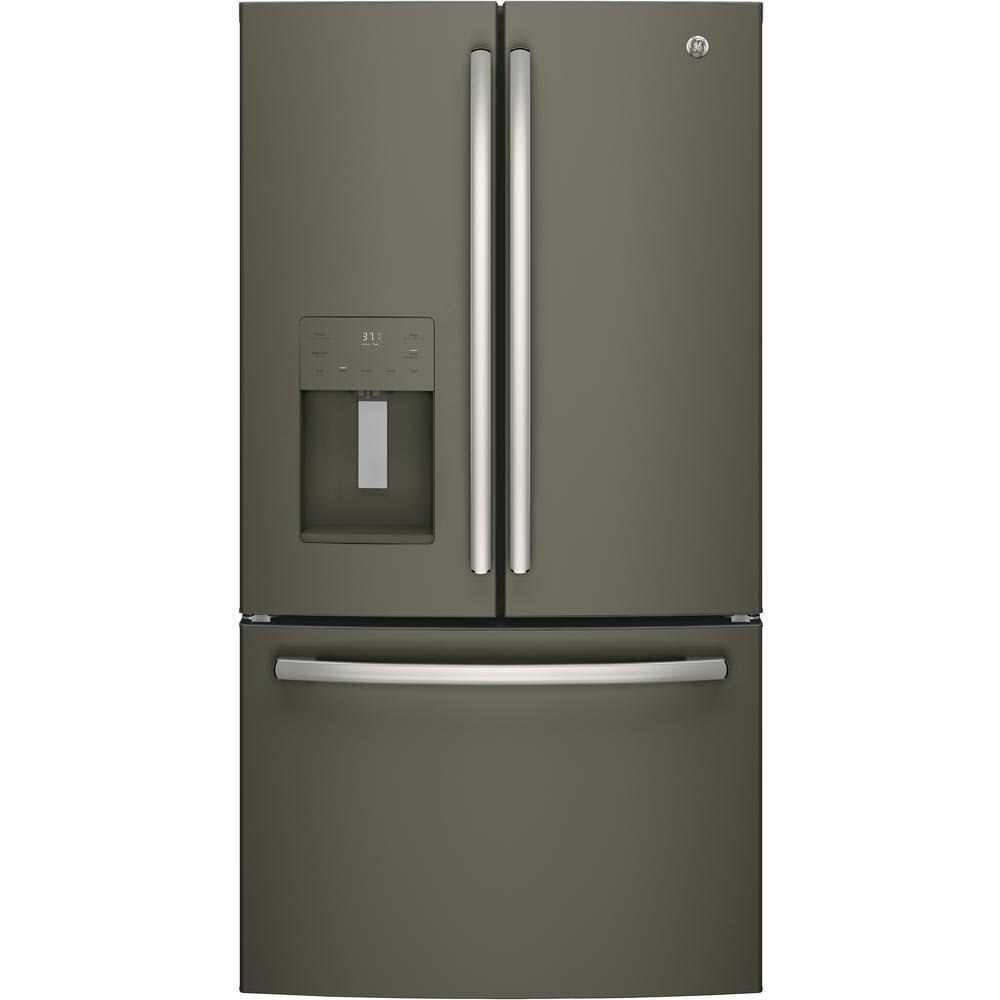  GE 36-inch, 25.6 cu. ft. French 3-Door Refrigerator GFE26JMMES IMAGE 1