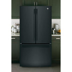  GE 36-inch, 27 cu.ft. Freestanding French 3-Door Refrigerator with Internal Water Dispenser GNE27JGMBB IMAGE 8