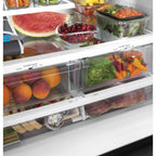  GE 36-inch, 27 cu.ft. Freestanding French 3-Door Refrigerator with Internal Water Dispenser GNE27JGMWW IMAGE 7
