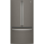  GE 36-inch, 27 cu.ft. Freestanding French 3-Door Refrigerator with Internal Water Dispenser GNE27JMMES IMAGE 1
