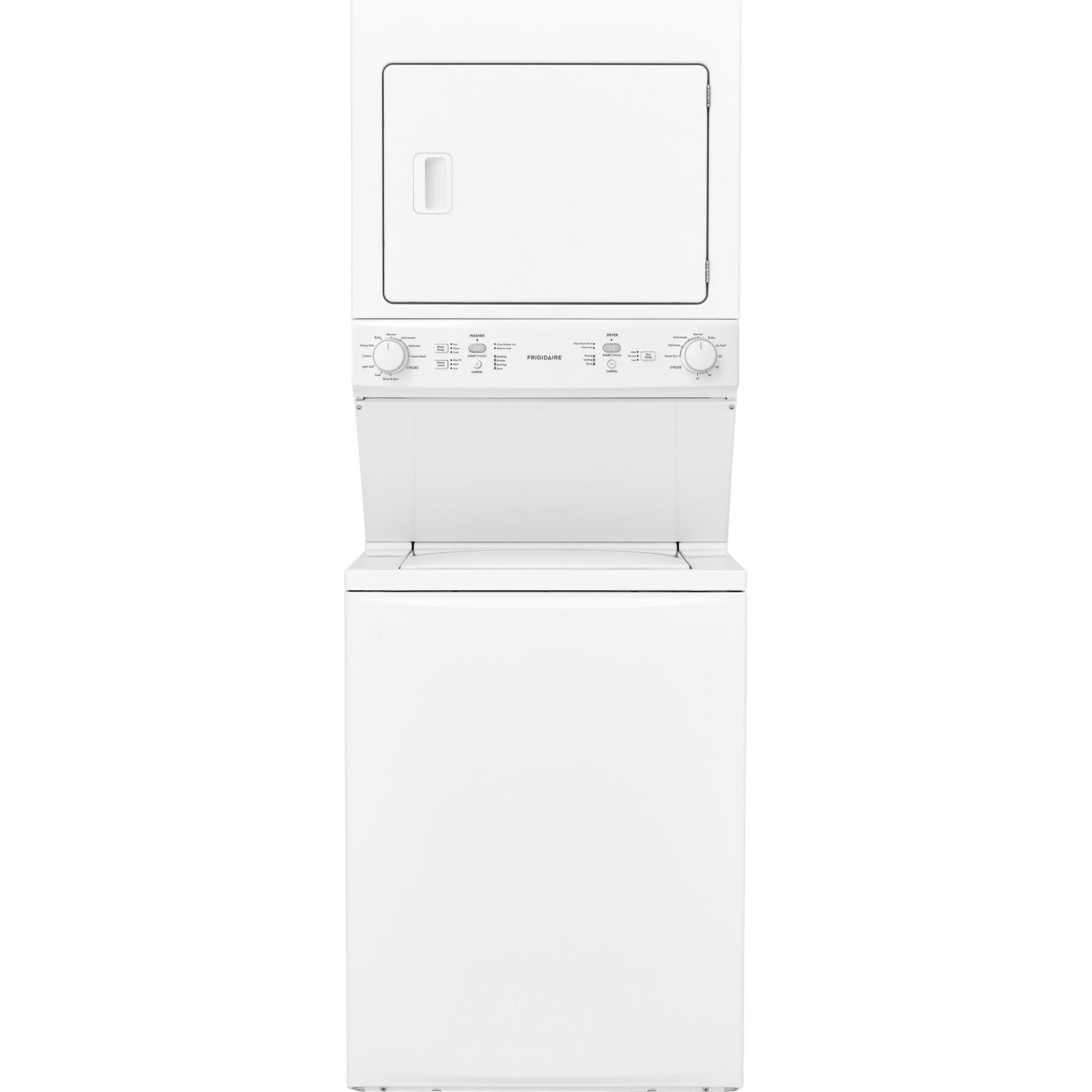  Frigidaire Stacked Washer/Dryer Electric Laundry Center FFLE3900UW IMAGE 1