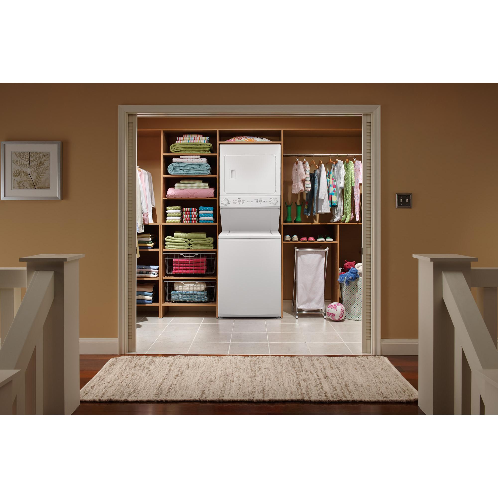  Frigidaire Stacked Washer/Dryer Electric Laundry Center FFLE3900UW IMAGE 14