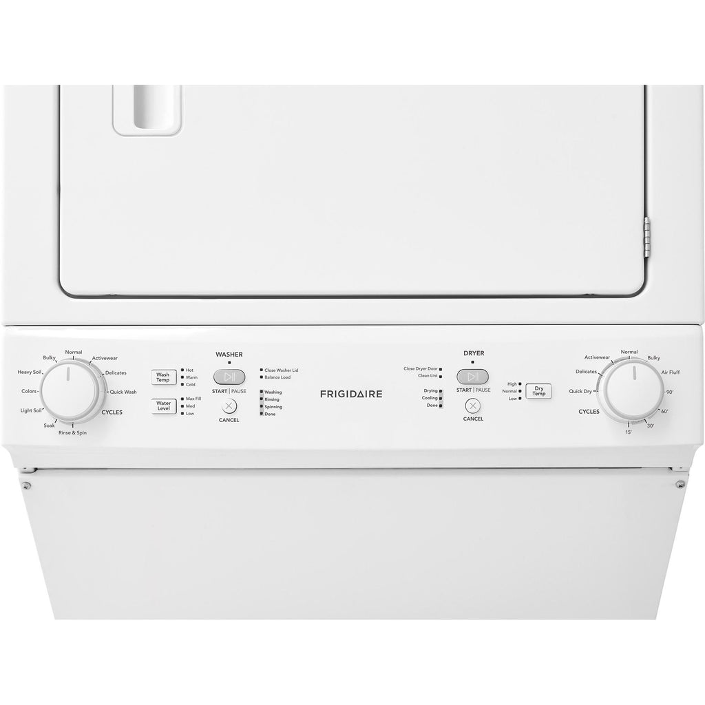  Frigidaire Stacked Washer/Dryer Gas Laundry Center FFLG3900UW IMAGE 9