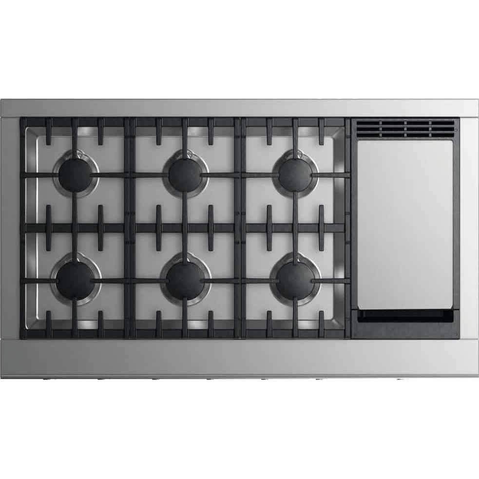 Fisher & Paykel 48-inch Gas Rangetop with Griddle CPV2-486GDN N IMAGE 2