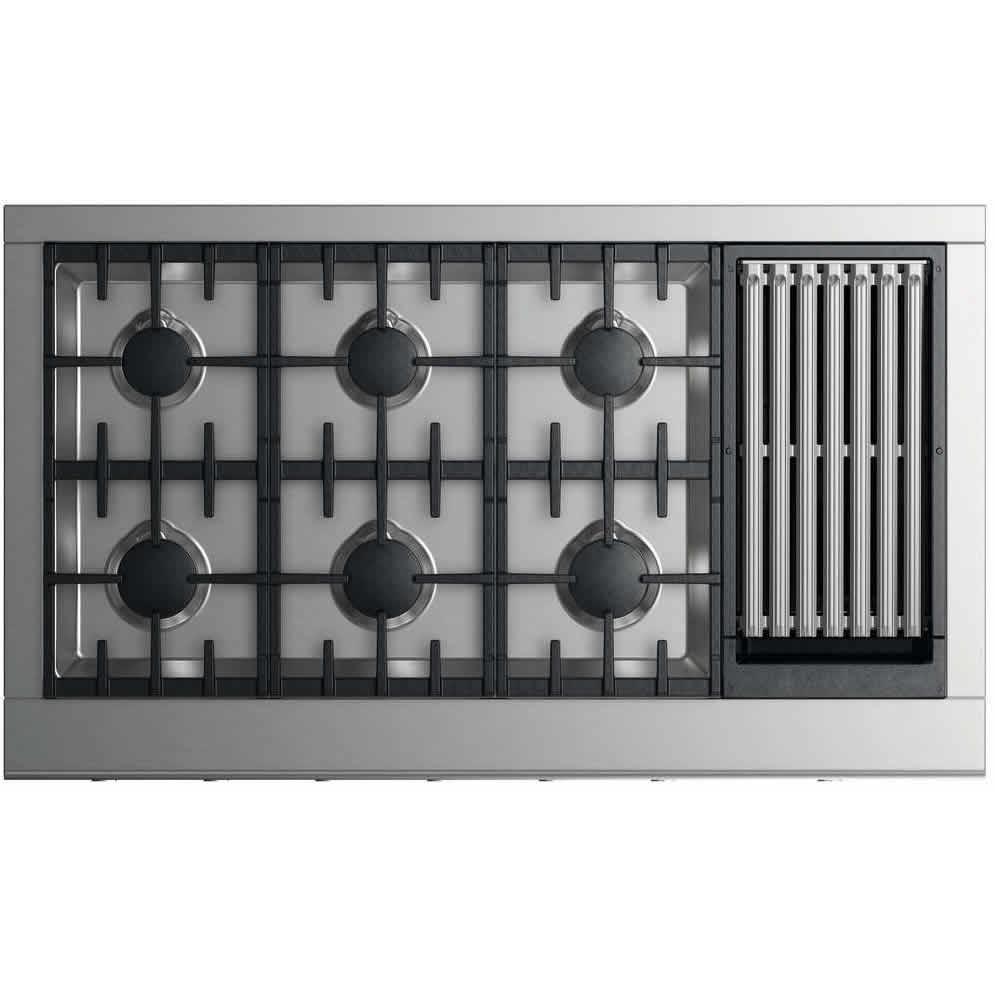  Fisher & Paykel 48-inch Gas Rangetop with Grill CPV2-486GLL N IMAGE 1