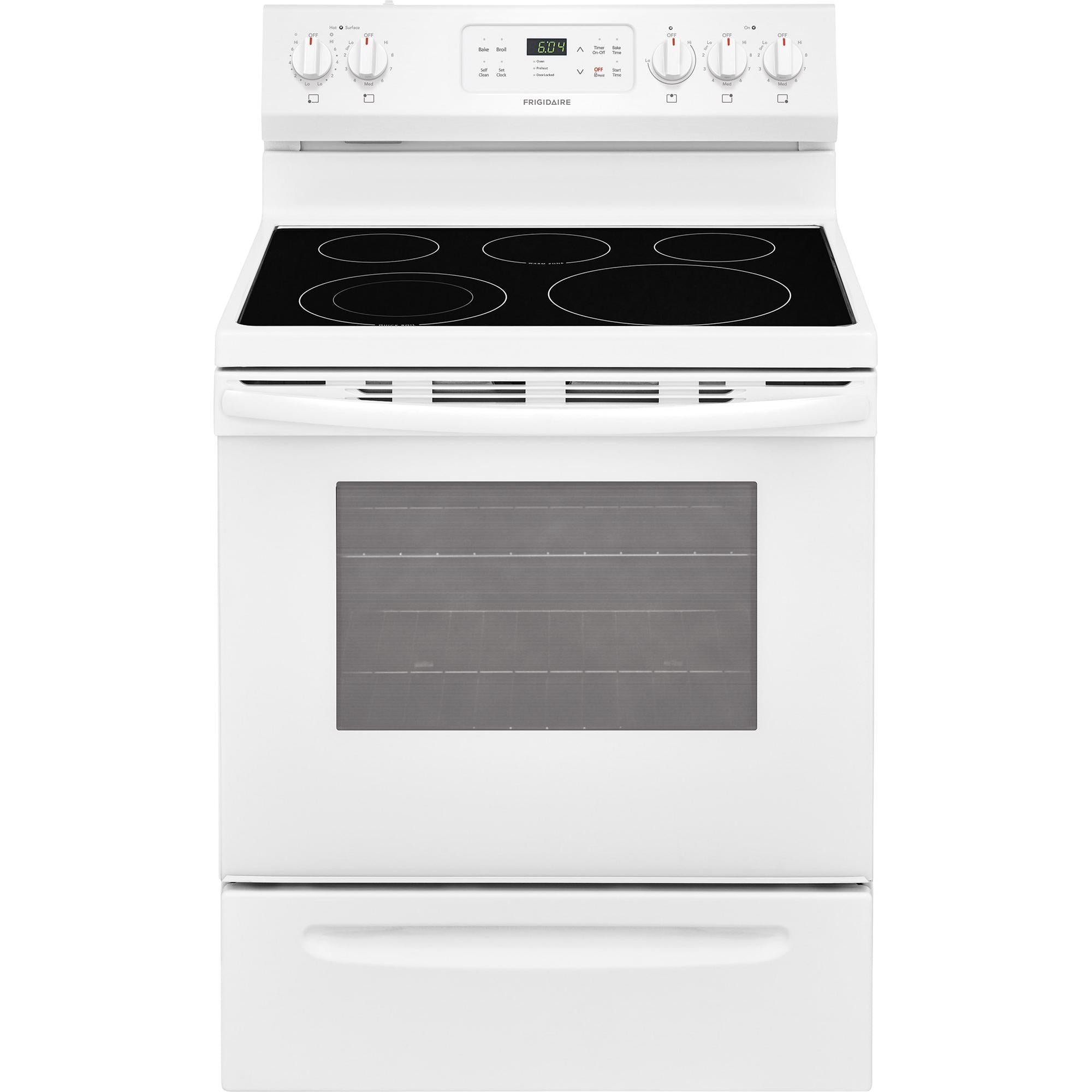  Frigidaire 30-inch Freestanding Electric Range with SpaceWise® Expandable Elements CFEF3054TW IMAGE 1