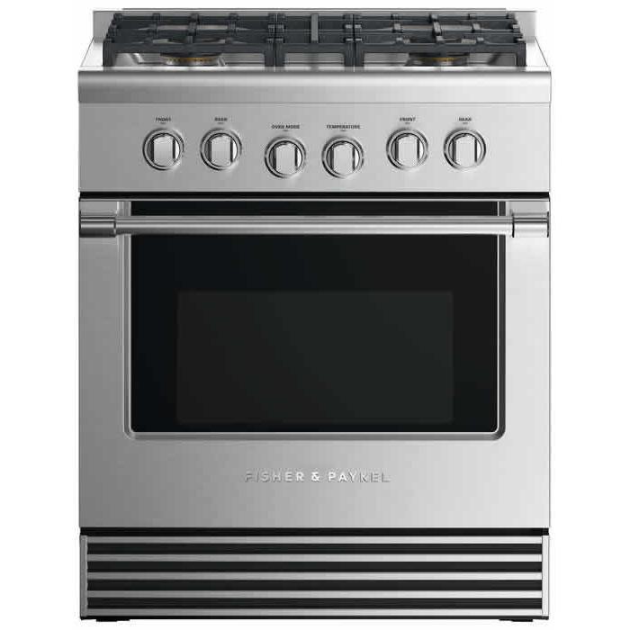 Fisher & Paykel 30-inch Freestanding Dual-Fuel Range with 4 Burners RDV2-304N N IMAGE 1