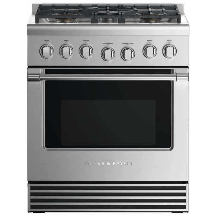  Fisher & Paykel 30-inch Freestanding Dual-Fuel Range with 5 Burners RDV2-305L N IMAGE 1