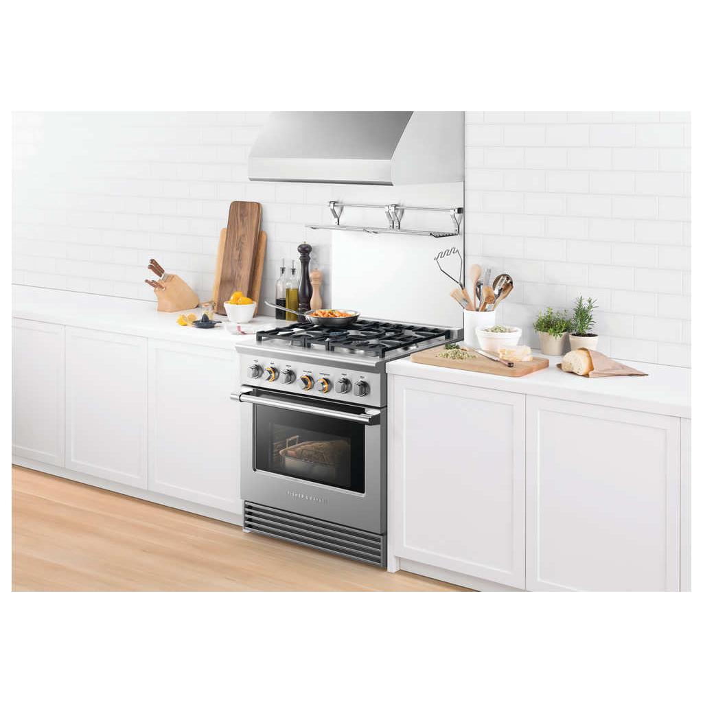  Fisher & Paykel 30-inch Freestanding Dual-Fuel Range with 5 Burners RDV2-305N N IMAGE 4