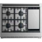  Fisher & Paykel 36-inch Freestanding Dual-Fuel Range with 4 Burners and Griddle RDV2-364GD-L N IMAGE 2
