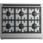  Fisher & Paykel 36-inch Freestanding Dual-Fuel Range with 6 Burners RDV2-366L N IMAGE 2