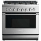  Fisher & Paykel 36-inch Freestanding Dual-Fuel Range with 6 Burners RDV2-366N N IMAGE 1