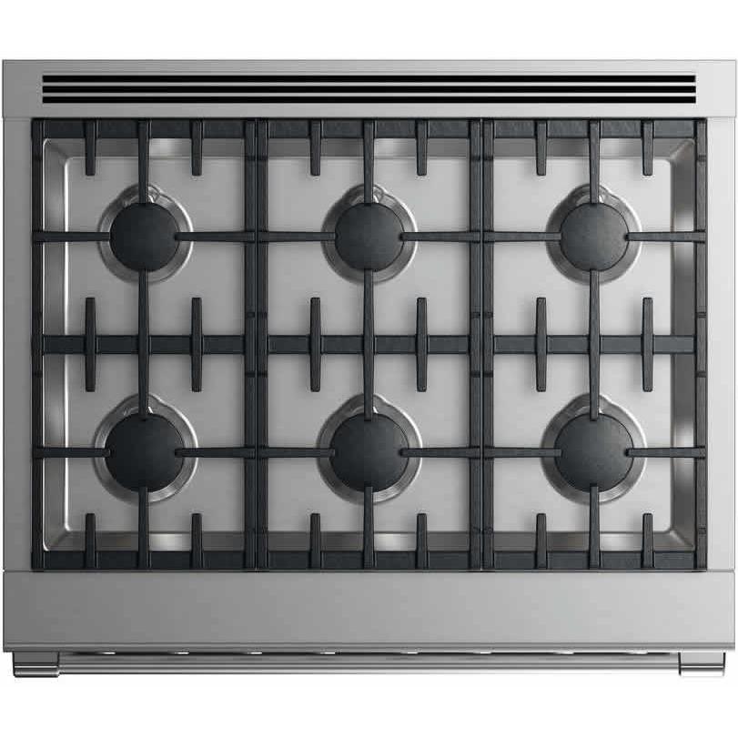  Fisher & Paykel 36-inch Freestanding Dual-Fuel Range with 6 Burners RDV2-366N N IMAGE 2