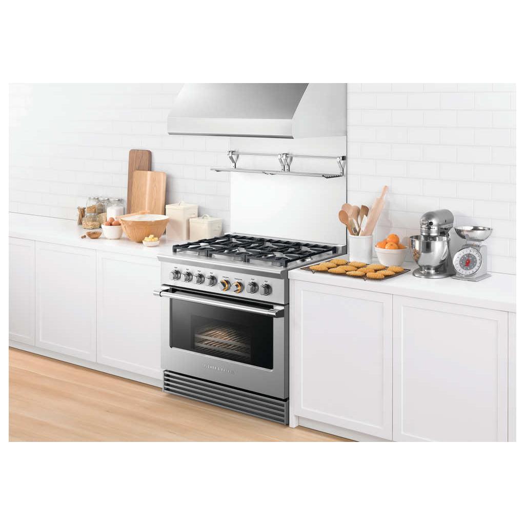 Fisher & Paykel 36-inch Freestanding Dual-Fuel Range with 6 Burners RDV2-366N N IMAGE 4