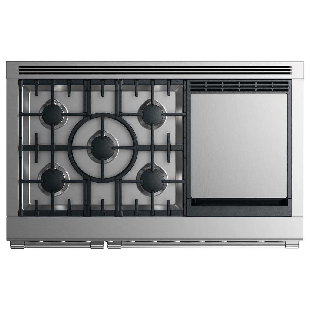  Fisher & Paykel 48-inch Freestanding Dual-Fuel Range with 5 Burners and Griddle RDV2-485GD-N N IMAGE 2