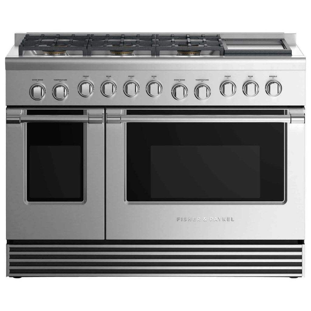  Fisher & Paykel 48-inch Freestanding Dual-Fuel Range with 6 Burners and Griddle RDV2-486GD-L N IMAGE 1