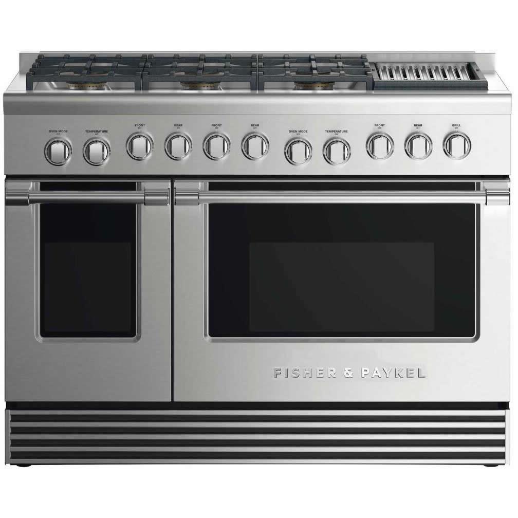  Fisher & Paykel 48-inch Freestanding Dual-Fuel Range with 6 Burners and Grill RDV2-486GLL N IMAGE 1