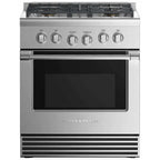  Fisher & Paykel 30-inch Freestanding Gas Range with 4 Burners RGV2-304L N IMAGE 1