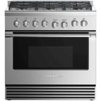  Fisher & Paykel 36-inch Freestanding Gas Range with 6 Burners RGV2-366-N N IMAGE 1