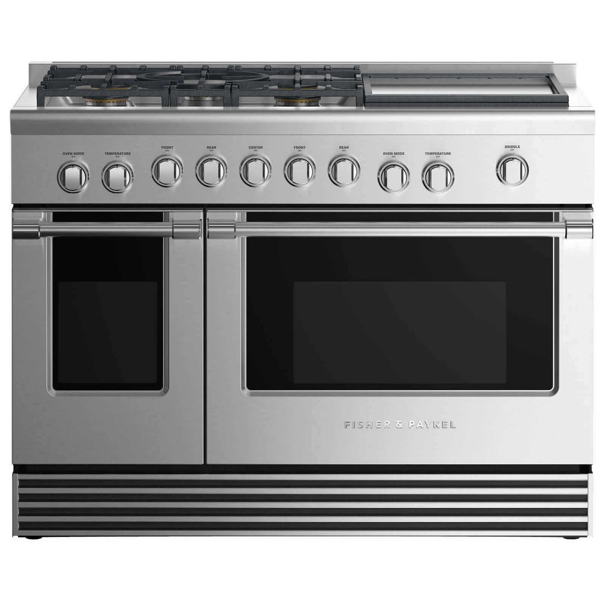  Fisher & Paykel 48-inch Freestanding Gas Range with 5 Burners and Griddle RGV2-485GD-L N IMAGE 1