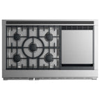  Fisher & Paykel 48-inch Freestanding Gas Range with 5 Burners and Griddle RGV2-485GD-L N IMAGE 2