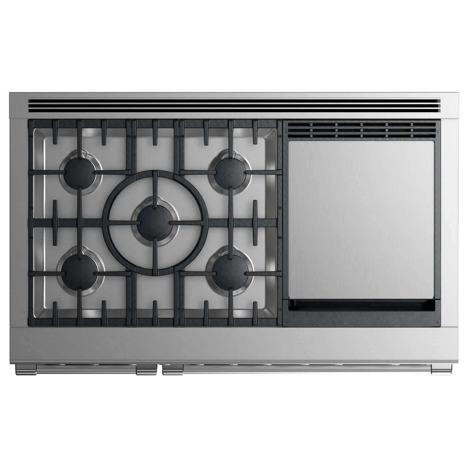  Fisher & Paykel 48-inch Freestanding Gas Range with 5 Burners and Griddle RGV2-485GD-N N IMAGE 2