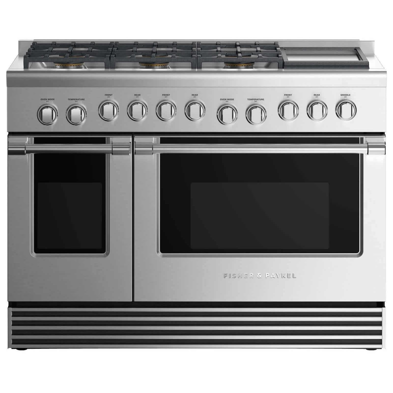 Fisher & Paykel 48-inch Freestanding Gas Range with 6 Burners and Griddle RGV2-486GD-L N IMAGE 1