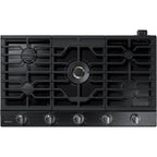  Samsung 36-inch Built-in Gas Cooktop with Wi-Fi and Bluetooth Connected NA36N7755TG/AA IMAGE 1