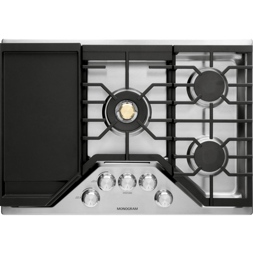  Monogram 30-inch Built-In Gas Cooktop ZGU30RSLSS IMAGE 2