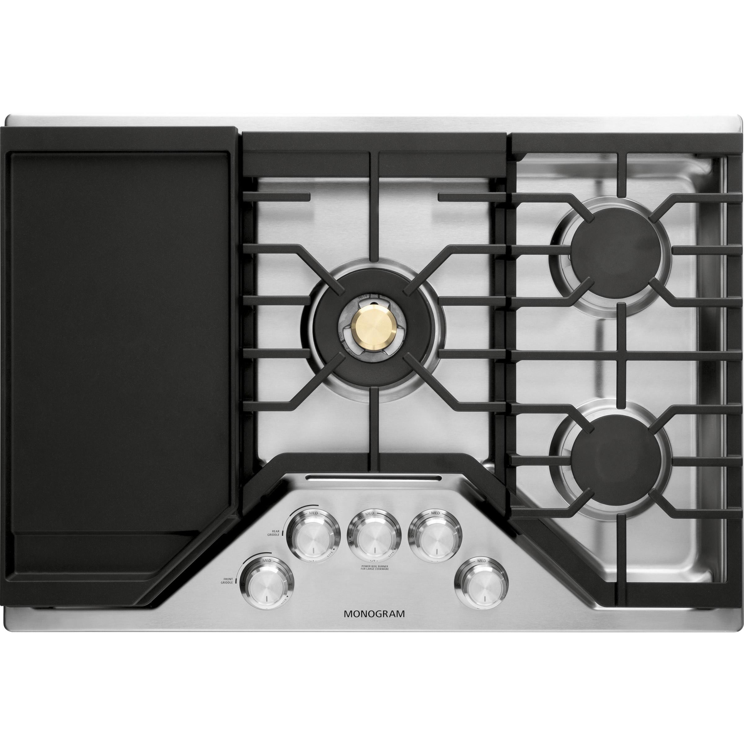  Monogram 30-inch Built-In Gas Cooktop ZGU30RSLSS IMAGE 2