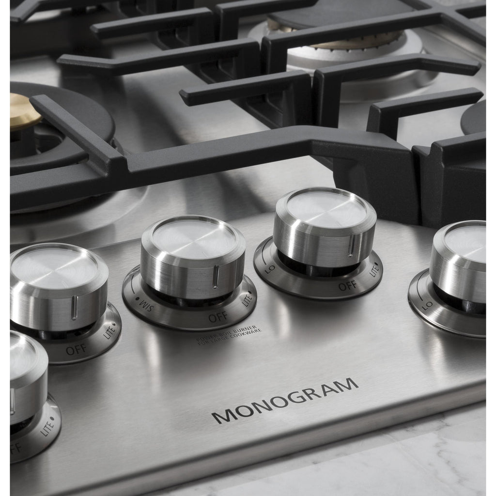  Monogram 30-inch Built-In Gas Cooktop ZGU30RSLSS IMAGE 3