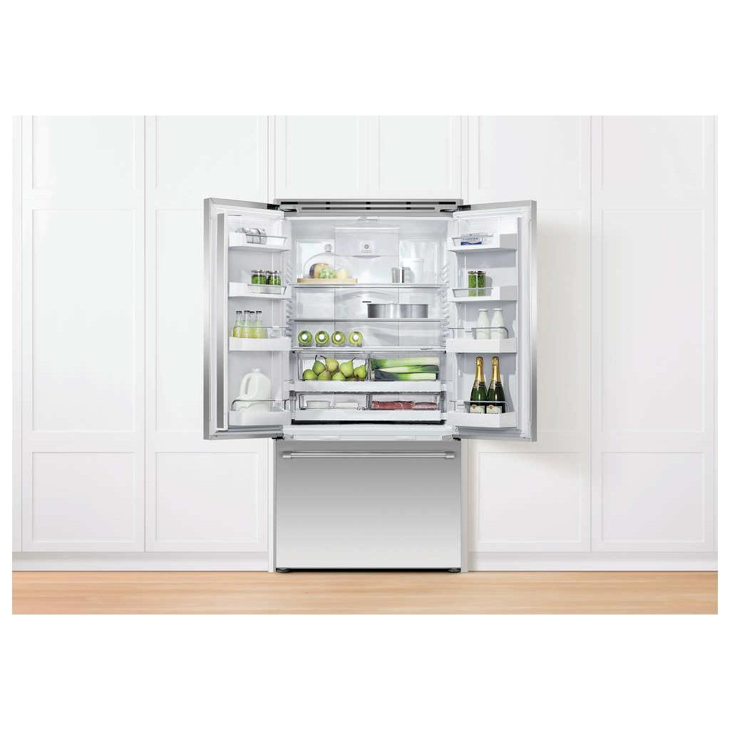  Fisher & Paykel 36-inch, 20.1 cu.ft. Freestanding French 3-Door Refrigerator with ActiveSmart™ Technology RF201ACJSX1 N IMAGE 5