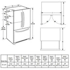  JennAir 36-inch, 21.8 cu. ft. Counter-Depth French 3-Door Refrigerator with Ice and Water JFC2290VPF IMAGE 2