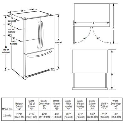  JennAir 36-inch, 21.8 cu. ft. Counter-Depth French 3-Door Refrigerator with Ice and Water JFC2290VPF IMAGE 2