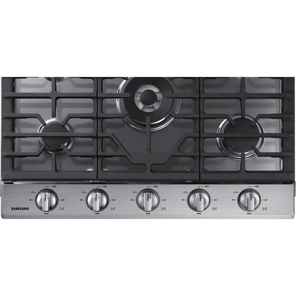  Samsung 30-inch Built-In Gas Cooktop with Wi-Fi Connectivity NA30N6555TS/AA IMAGE 6