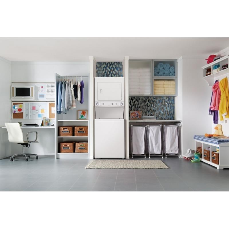  Frigidaire Stacked Washer/Dryer Electric Laundry Center FFLE3911QW-B IMAGE 6