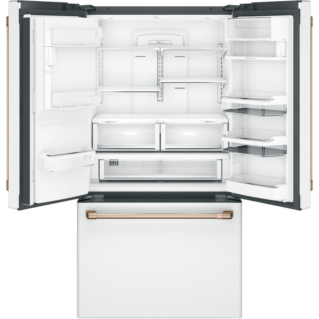  Café 36-inch, 22.2 cu.ft. Counter-Depth French 3-Door Refrigerator with Hot Water Dispenser CYE22TP4MW2 IMAGE 3