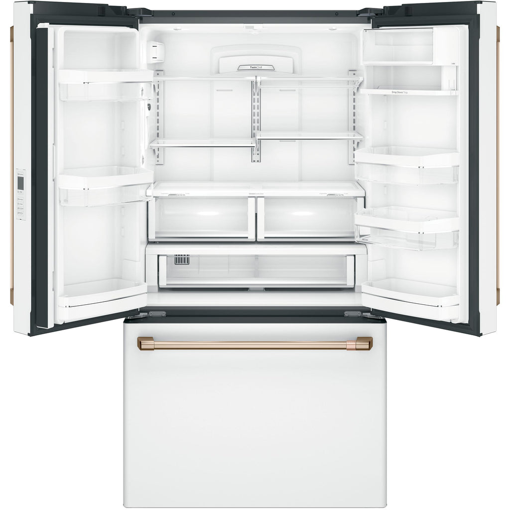  Café 36-inch, 23.1 cu.ft. Counter-Depth French 3-Door Refrigerator with WiFi Connect CWE23SP4MW2 IMAGE 3