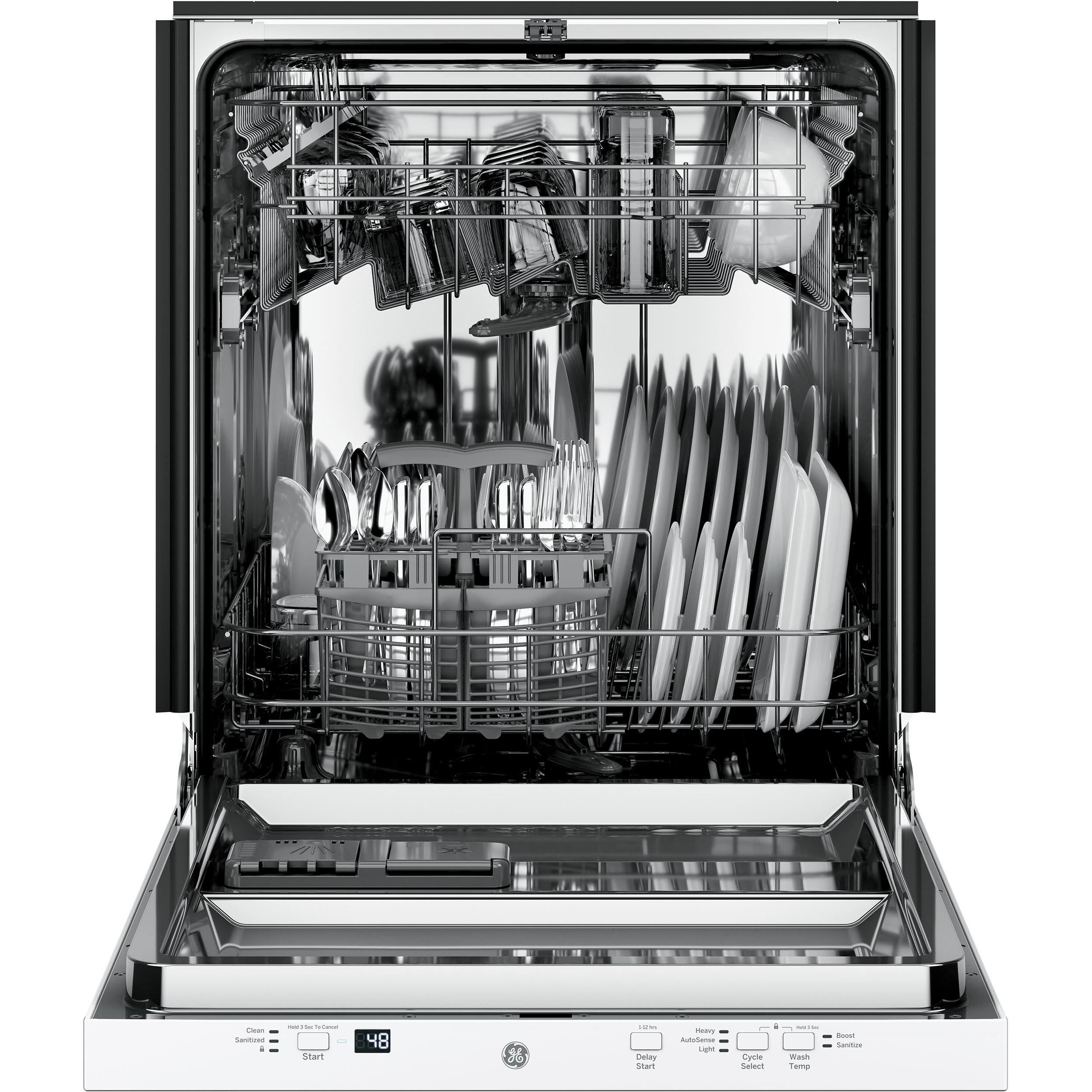  GE 24-inch Built-in Dishwasher with Sanitize Option GDT225SGLWW IMAGE 4