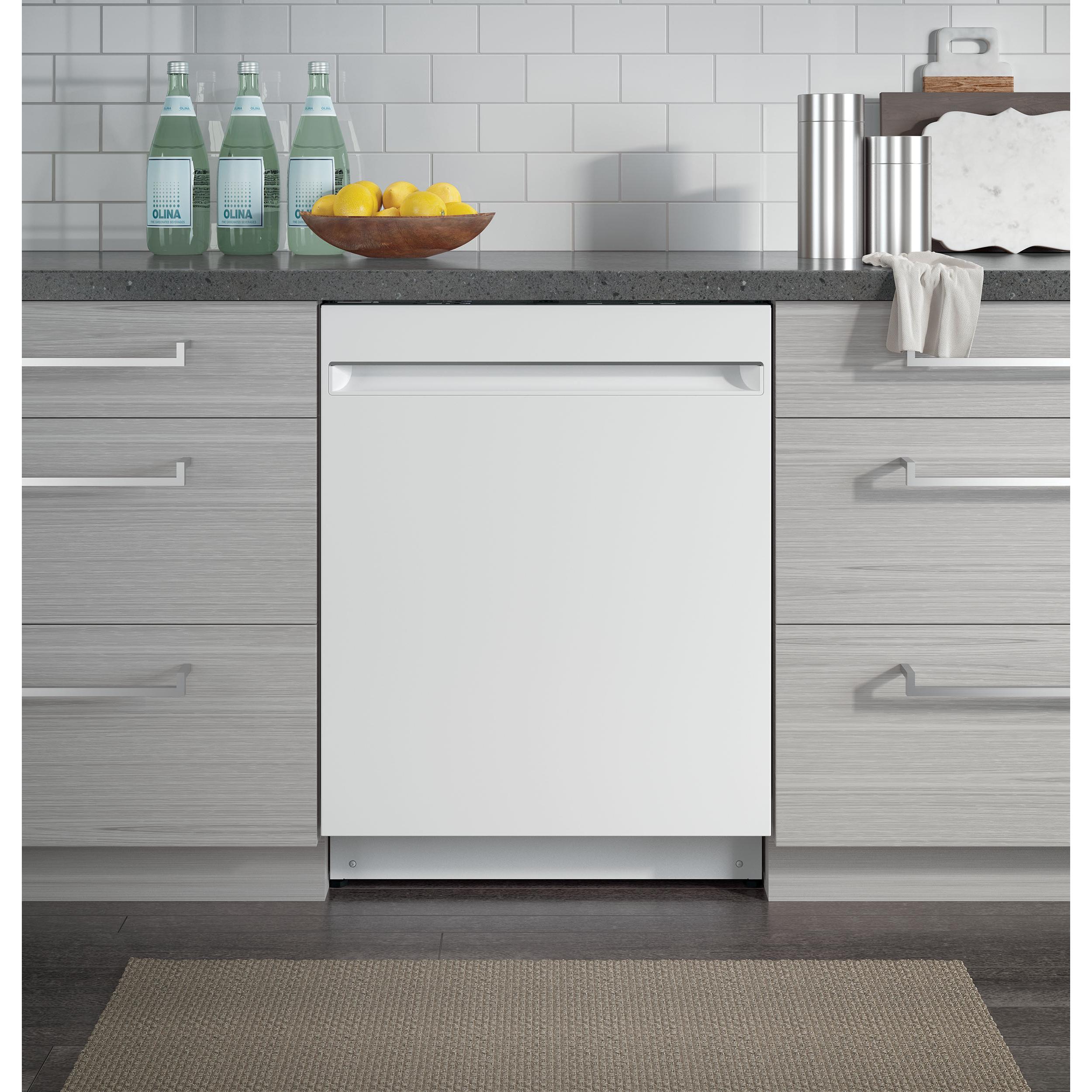  GE 24-inch Built-in Dishwasher with Sanitize Option GDT225SGLWW IMAGE 6