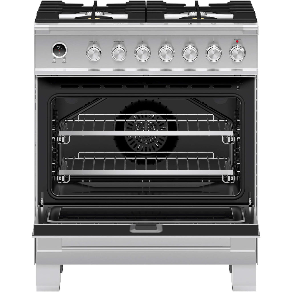  Fisher & Paykel 30-inch Freestanding Dual-Fuel Range with Warming Drawer OR30SCG6X1 IMAGE 2