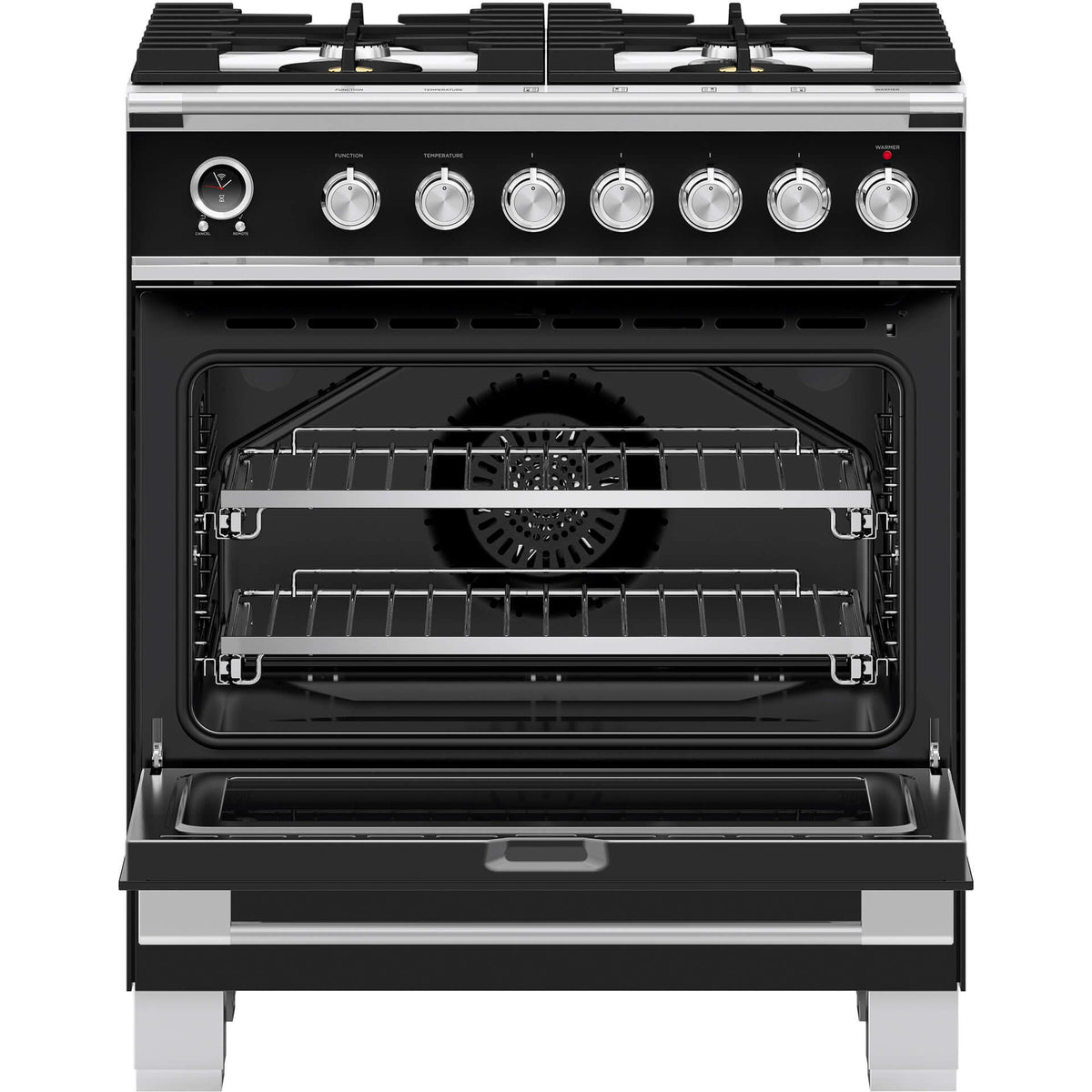  Fisher & Paykel 30-inch Freestanding Dual-Fuel Range with Warming Drawer OR30SCG6B1 IMAGE 2